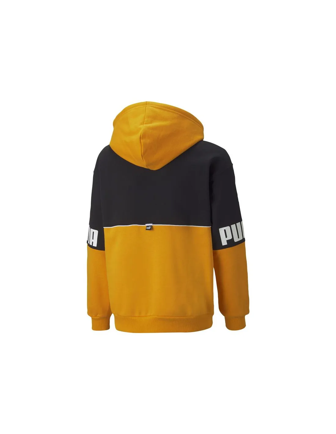 Sudadera con capucha Puma Power Colorblock Niño Yellow-Black