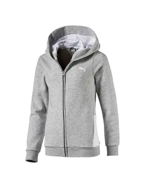 Sudadera Junior Puma Style Light Gray Gris