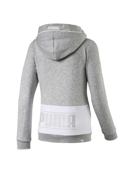 Sudadera Junior Puma Style Light Gray Gris