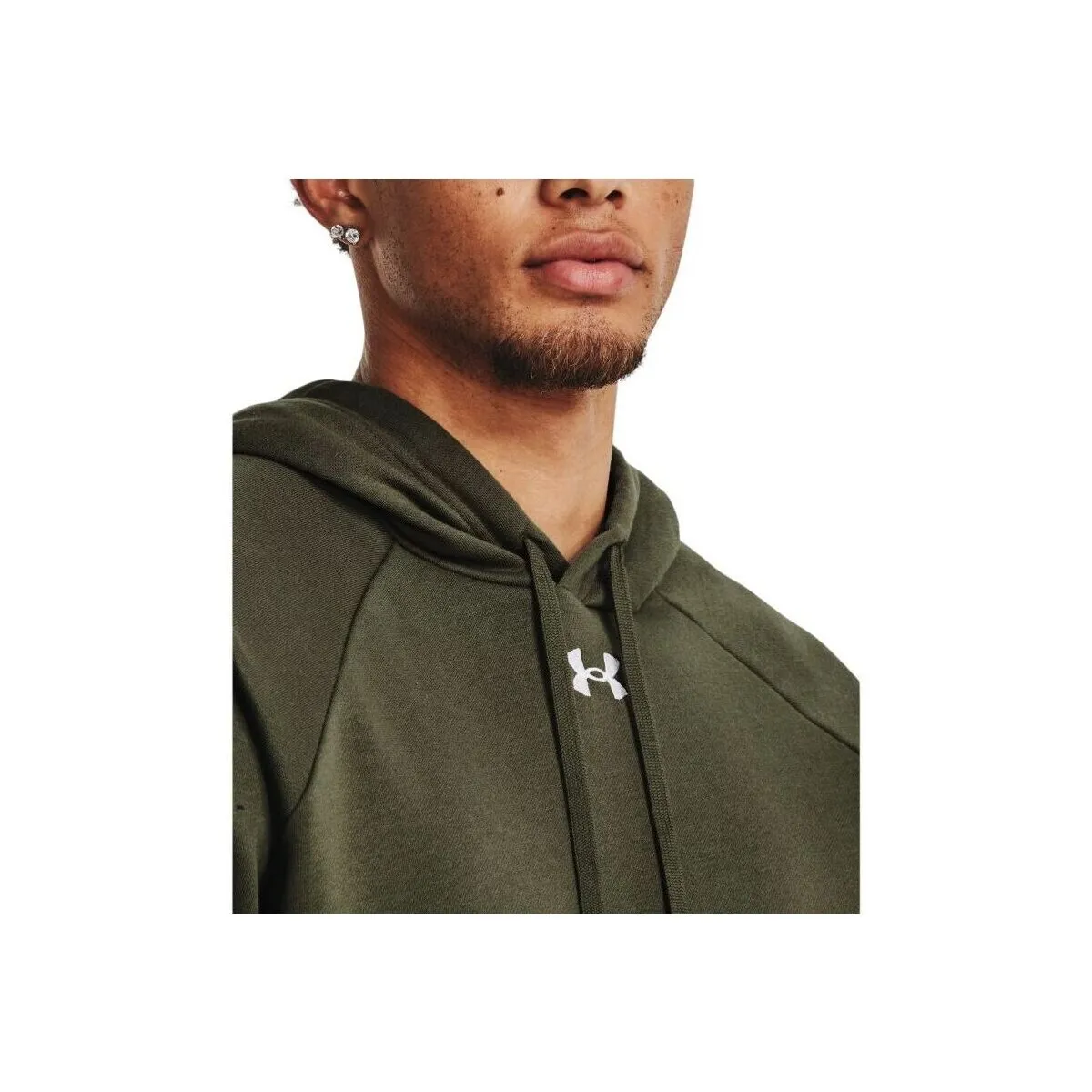 Sudadera Rival Fleece Hoodie Hombre Marine OD Green/White