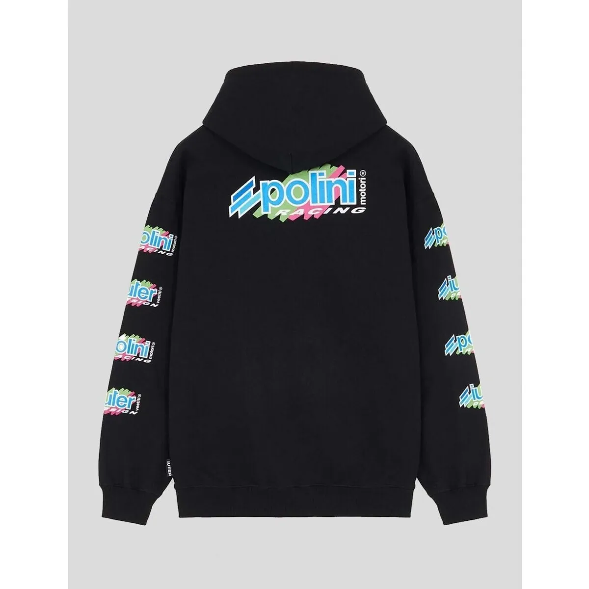 SUDADERA  X POLINI PADDOCK HOODIE  BLACK