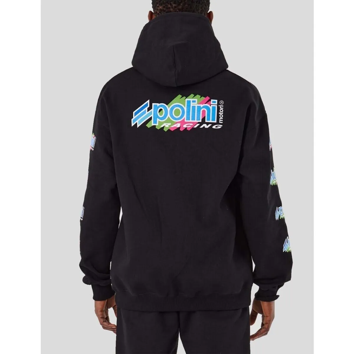 SUDADERA  X POLINI PADDOCK HOODIE  BLACK