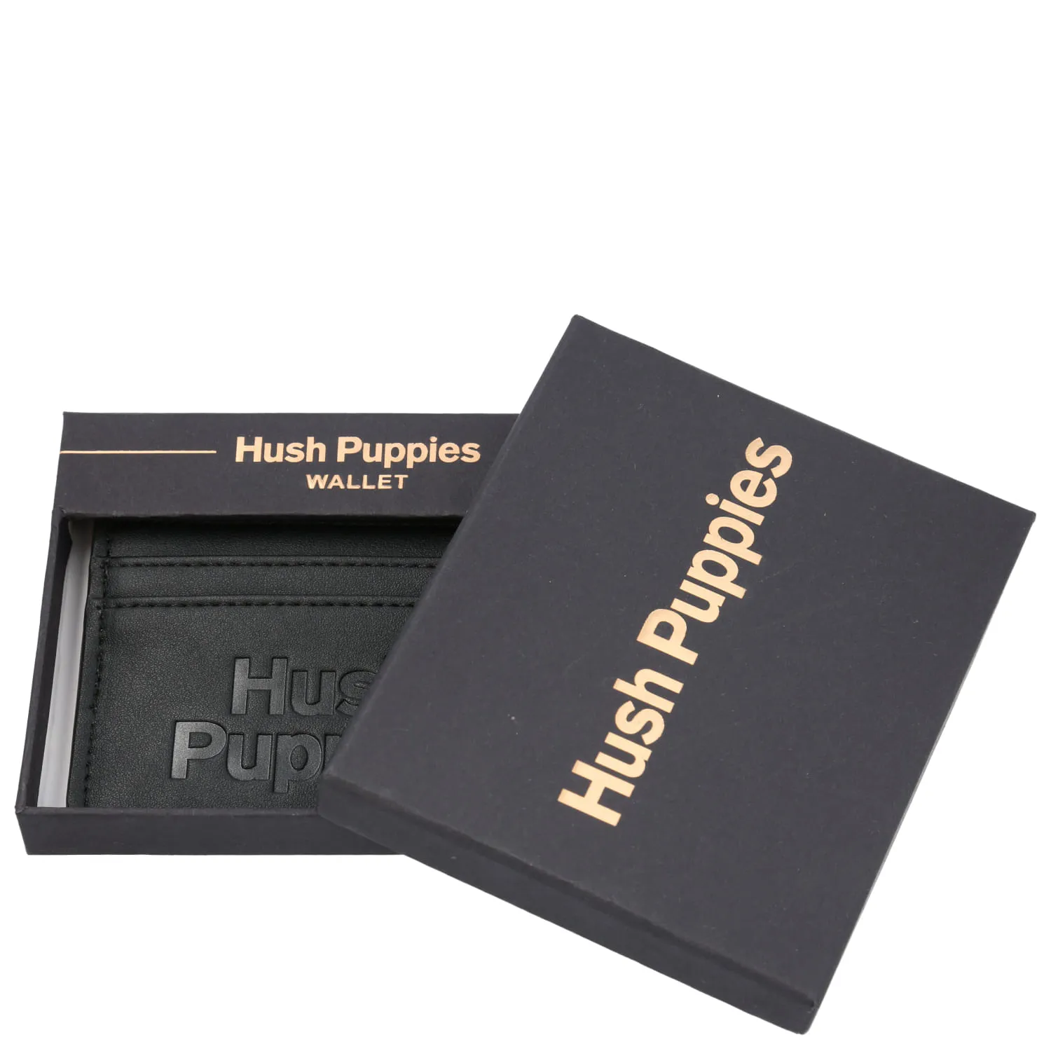 Tarjetero Ecocuero Mujer Hunt Cardholder Negro Hush Puppies