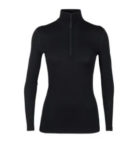 Top técnico Icebreaker Merino 200 Oasis Ls Half Zip (Black) Mujer