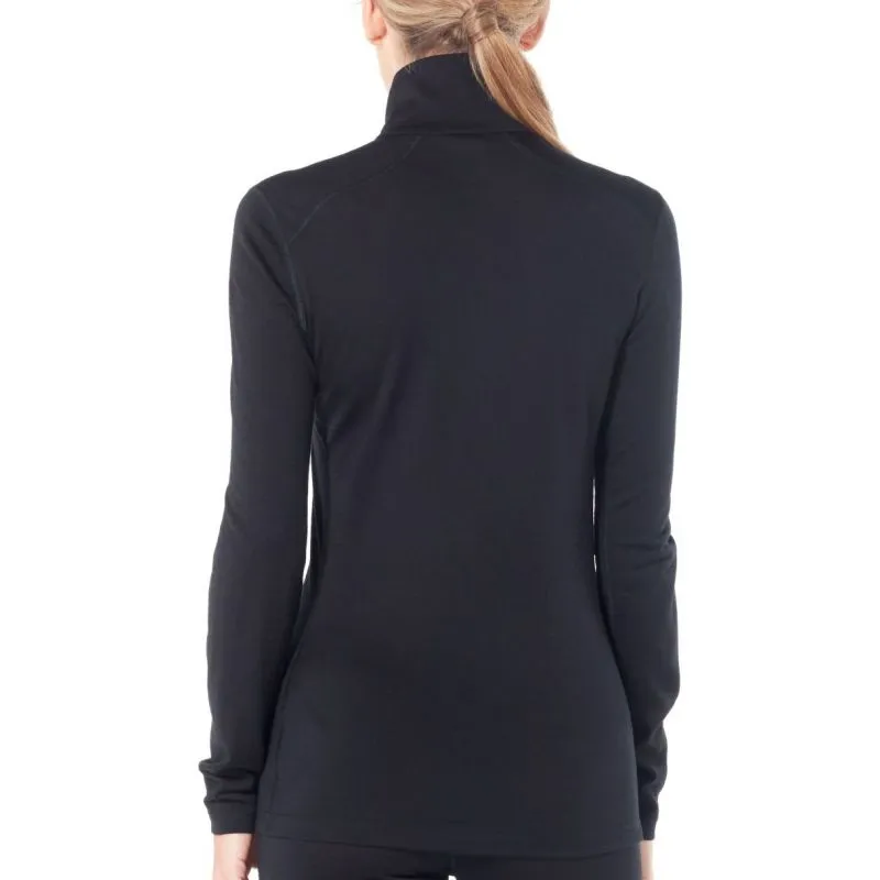 Top técnico Icebreaker Merino 200 Oasis Ls Half Zip (Black) Mujer