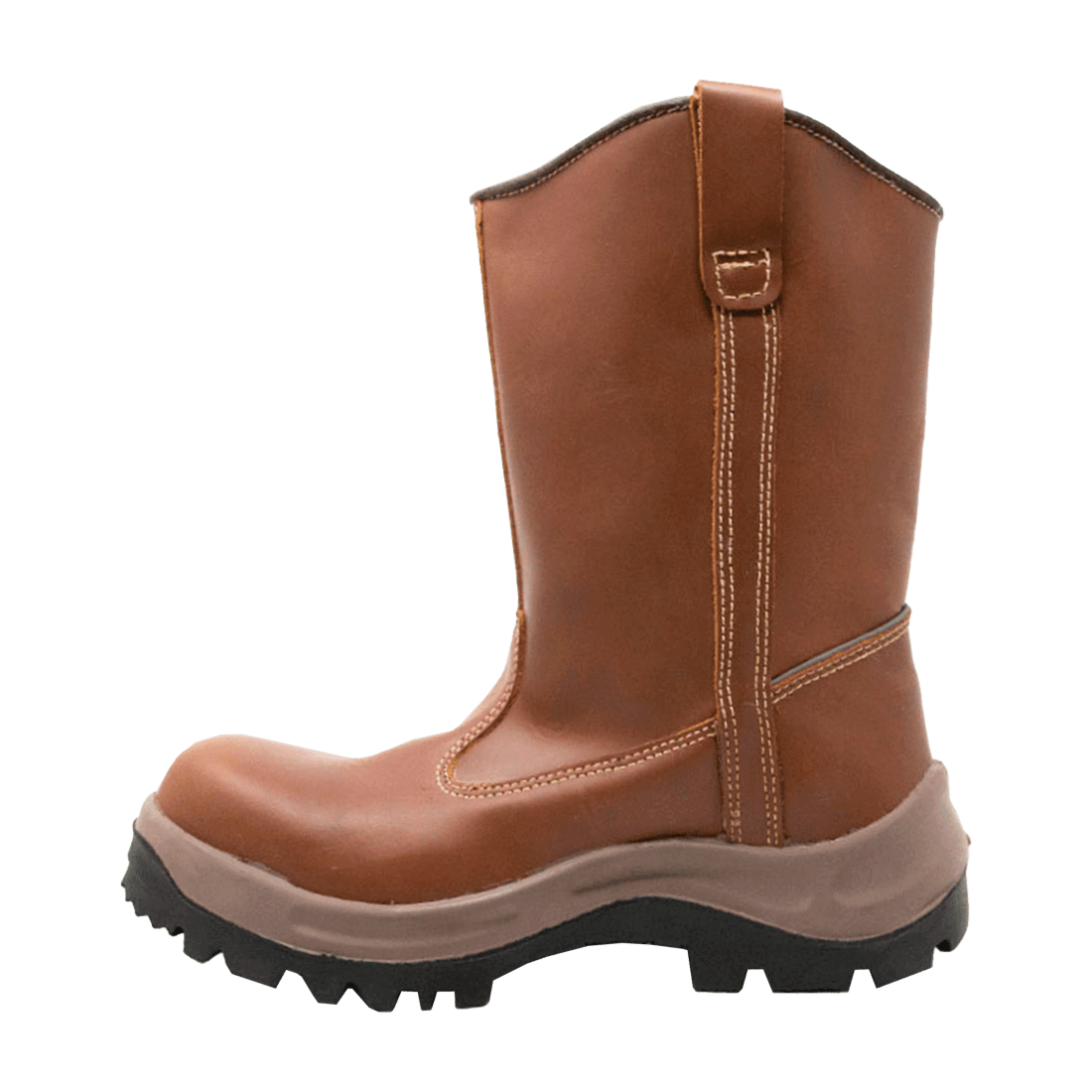 Uniroca pp-pp-bs-sw-07 talla 39 par de botas de cuero dielectrico para soldador cafe