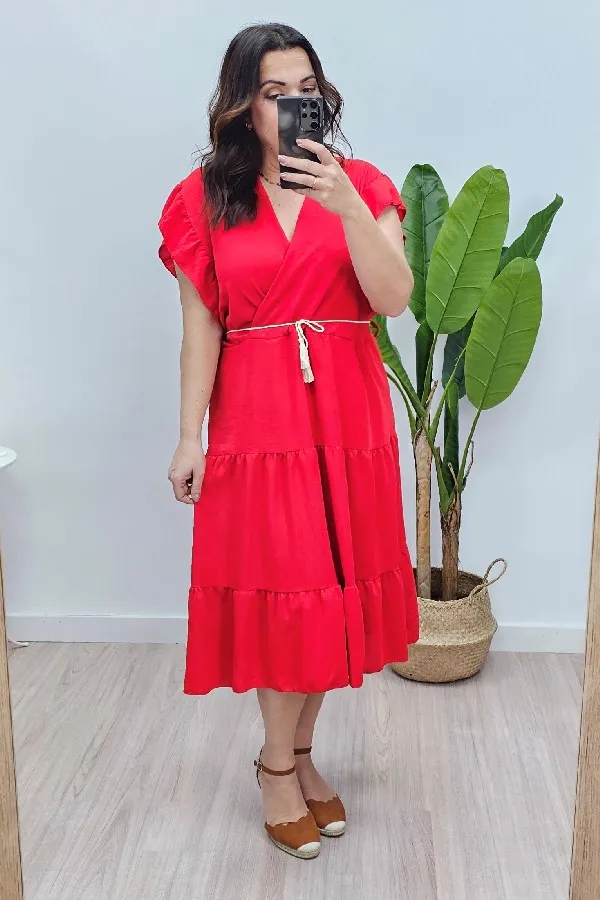 Vestido Carmen Rojo