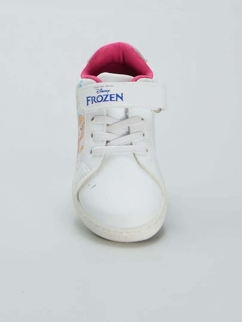 Zapatillas con velcro 'Frozen' - blanco