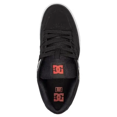 ZAPATILLAS DC SHOES PURE NEGRO CAMO LOGO ROJO