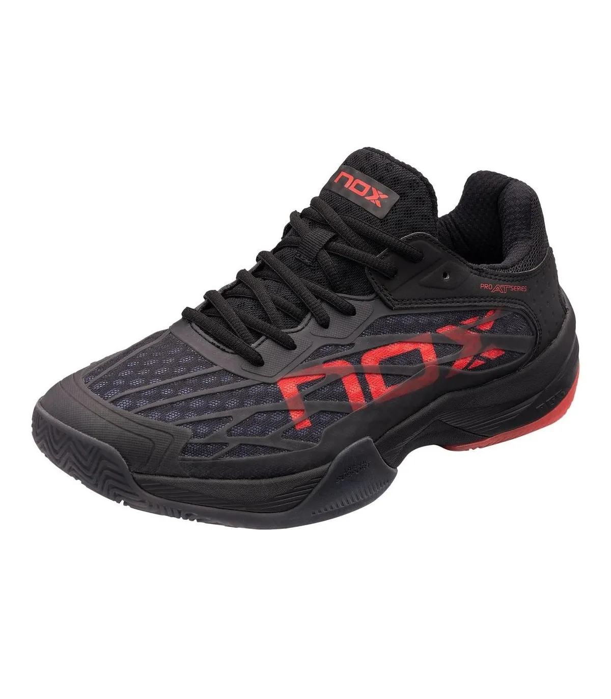 Zapatillas Nox de padel AT10 Lux Negro Rojo