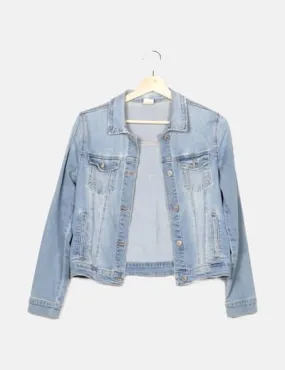 Zara Chaqueta azul denim