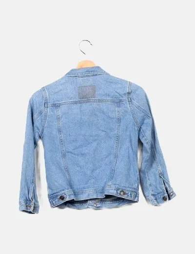 Zara Chaqueta denim azul